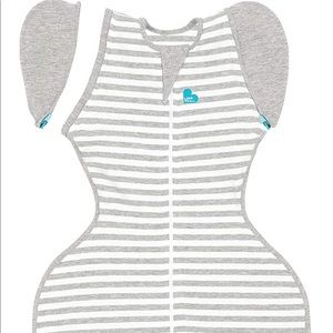 Love To Dream Swaddle UP Transition Bag, Gray, Medium, 13-19 lbs., Zip-Off Wings